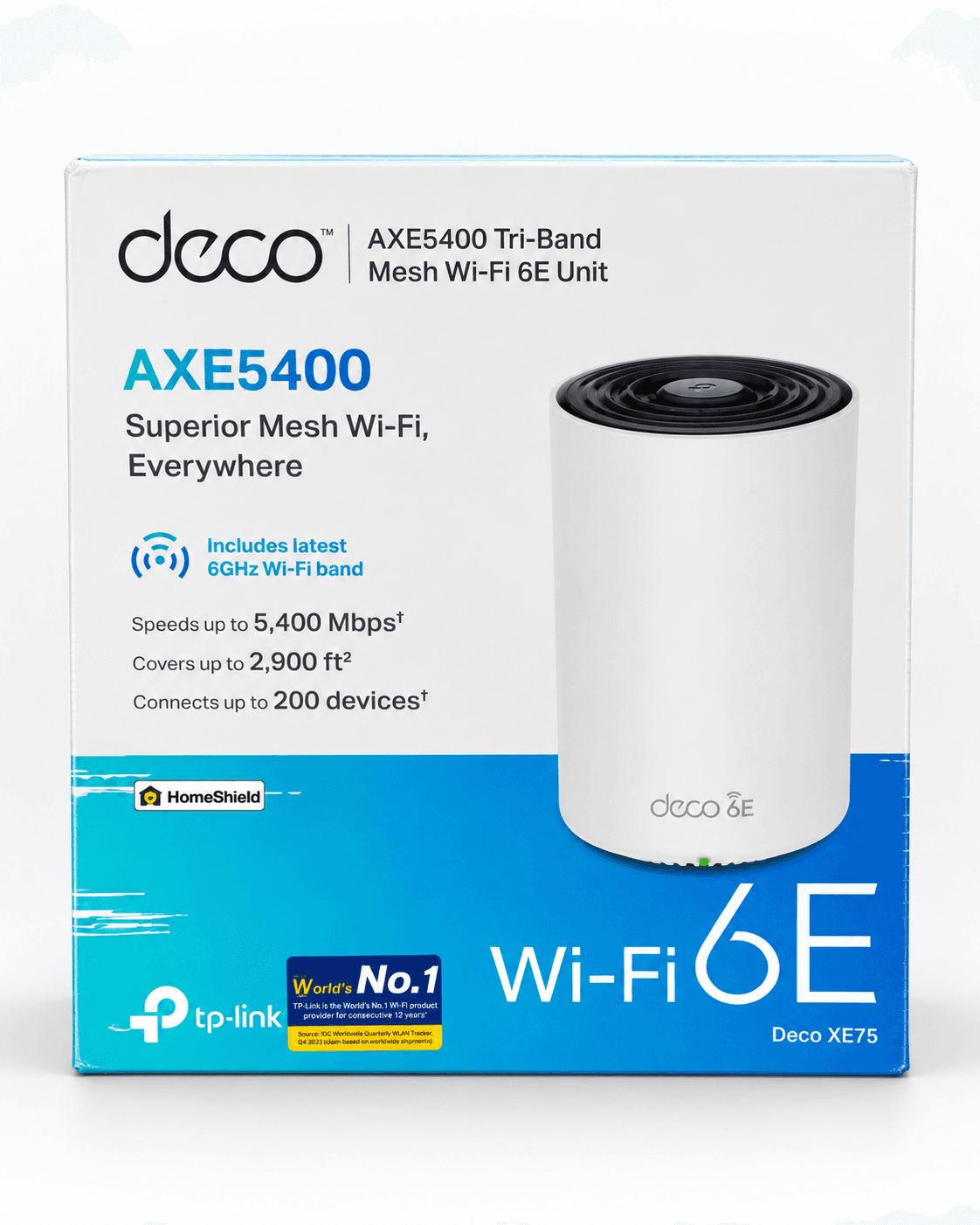 TP-Link Deco XE75 AXE5400 Tri-Band Mesh Wi-Fi 6E - 1-Pack