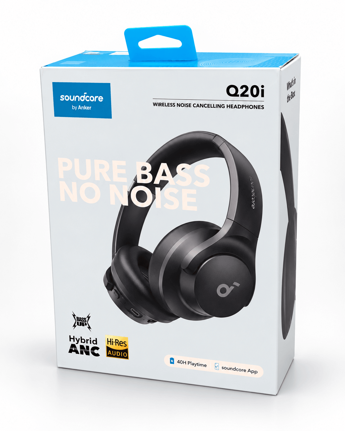 soundcore by Anker Q20i Wireless Hybrid ANC Headphones - Black — image 2